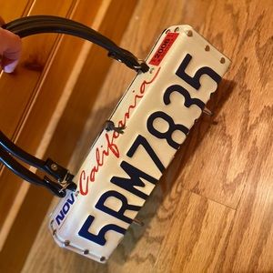 License plate purse
